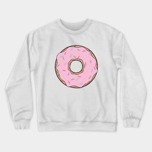 Pink Donut, Doughnut, Frosting, Icing, Sprinkles Crewneck Sweatshirt
